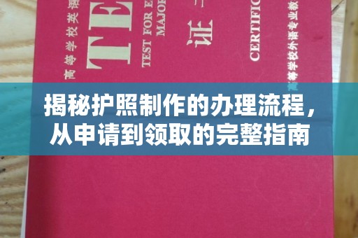 中堂揭秘护照制作的办理流程，从申请到领取的完整指南