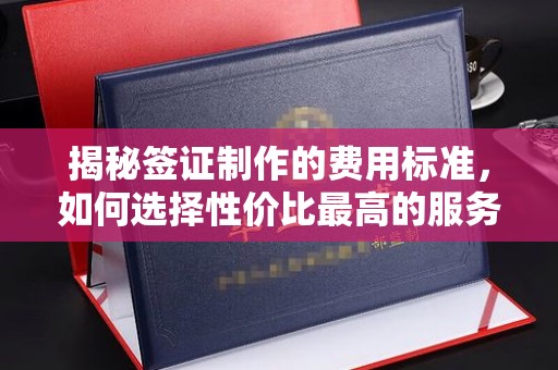 中堂揭秘签证制作的费用标准，如何选择性价比最高的服务？