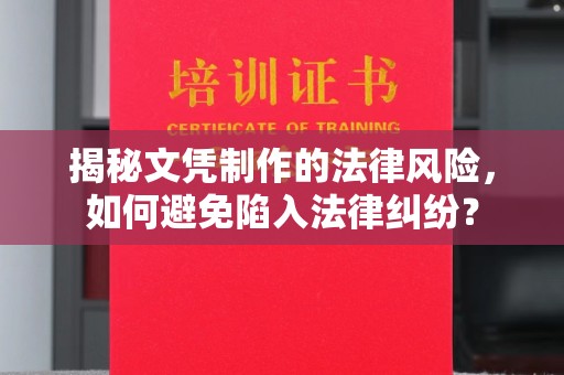 中堂揭秘文凭制作的法律风险，如何避免陷入法律纠纷？